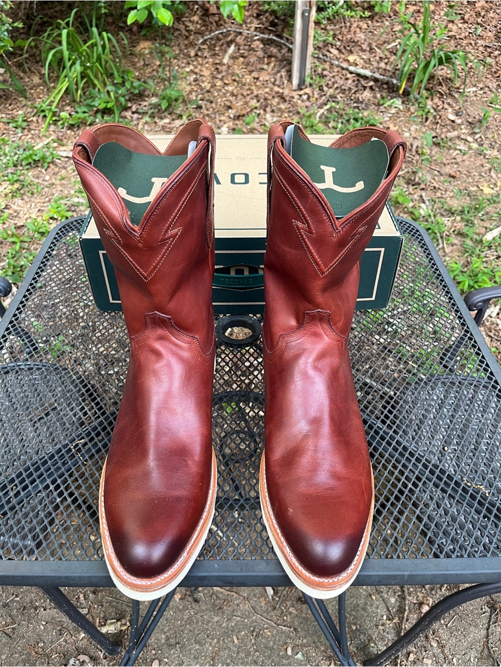 Tecovas The Knox Briar Cowhide Wedge Sole Roper Boots Men’s Size 15D New In Box